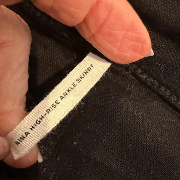 Rag & Bone Nina High Rise Ankle Skinny Black Jeans Hampton Wash Size 27 - Picture 8 of 15